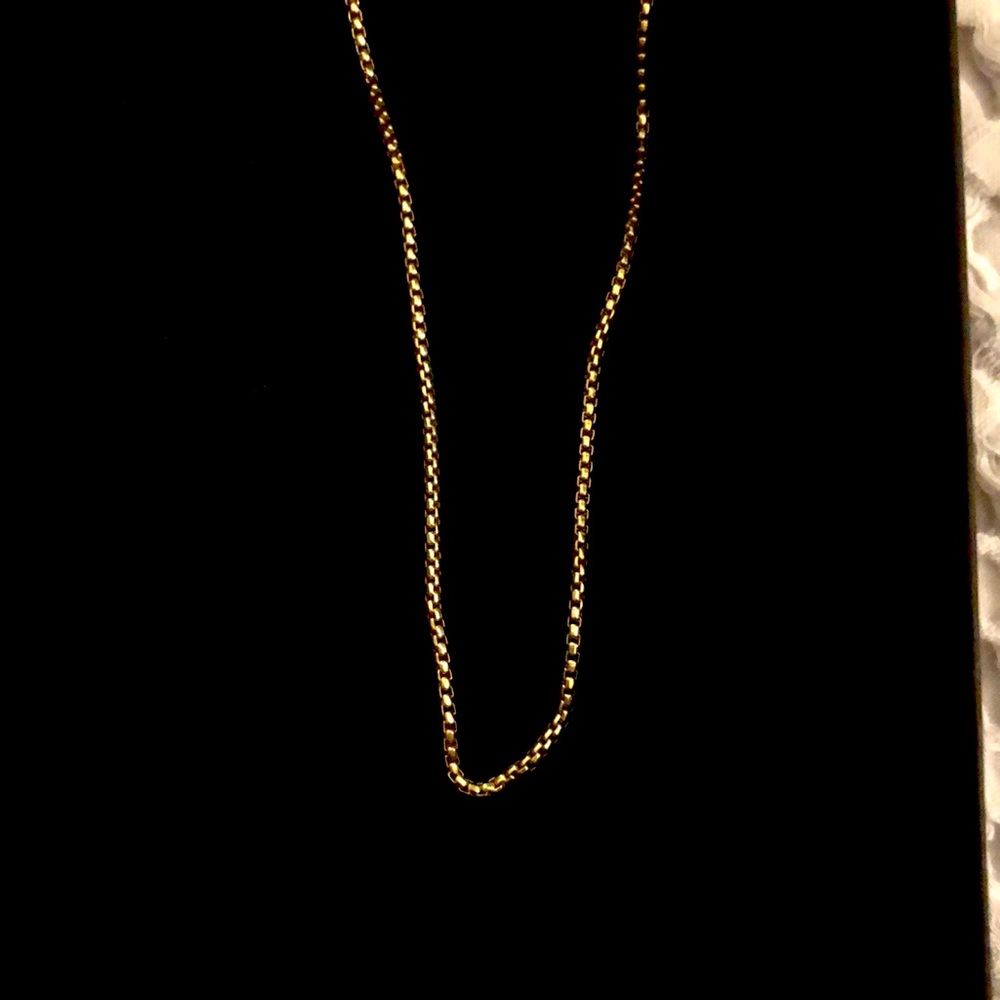14K Gold over Sterling from Italy. overlay. 18in